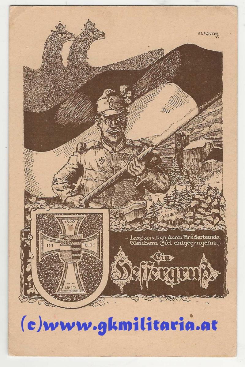 Regimentskarte - k.u.k. Infanterie-Regiment Freiherr von Heß Nr. 49 - 