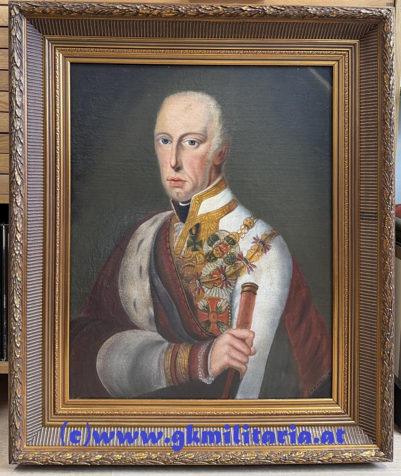 k.u.k. Ölbild Kaiser Franz I. von Österreich!!