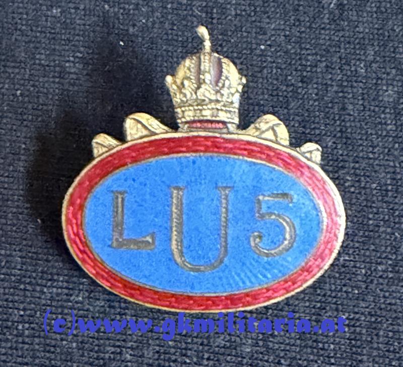 k.k. Kappenabzeichen LU5 - Landwehr-Ulanen-Regiment Nr. 5 !!