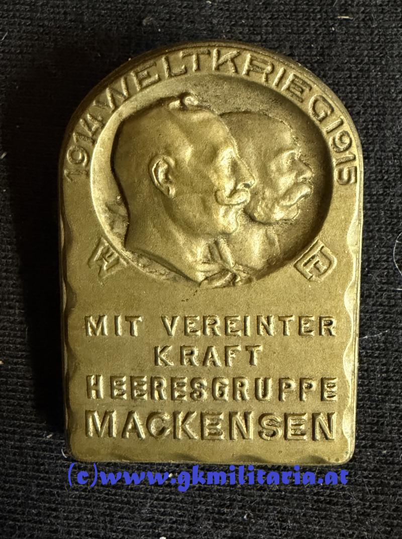 k.u.k. Kappenabzeichen Heeresgruppe Mackensen 1914-15 !!