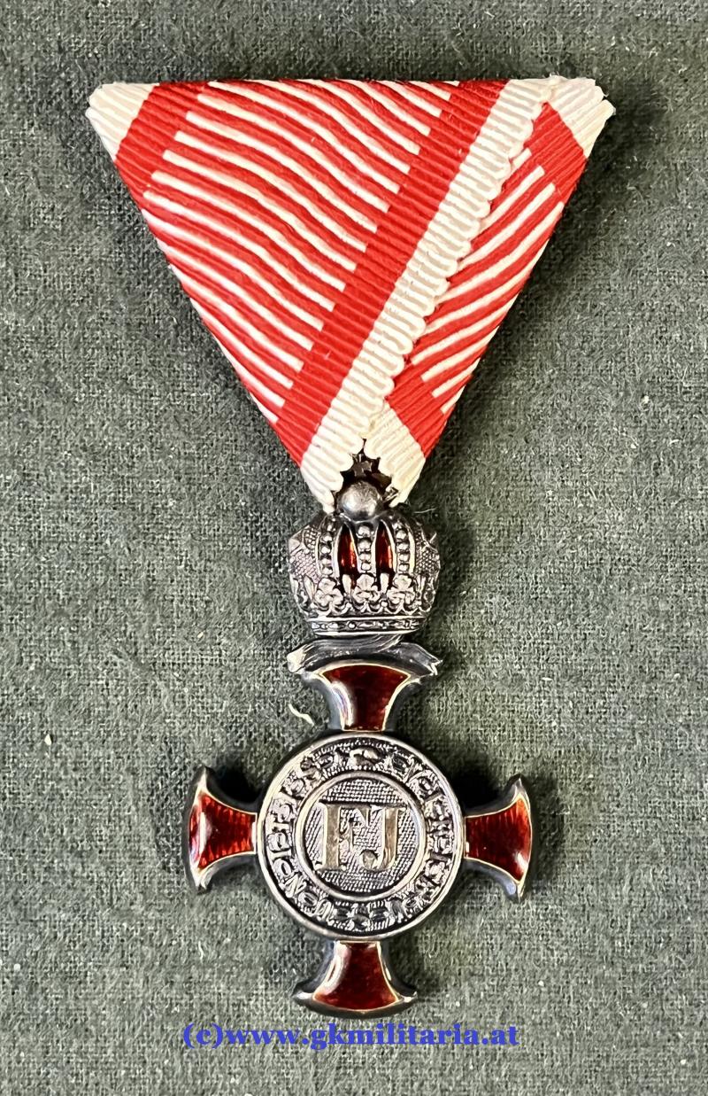 k.u.k. Silbernes Verdienstkreuz mit Krone - Kunz, Wien