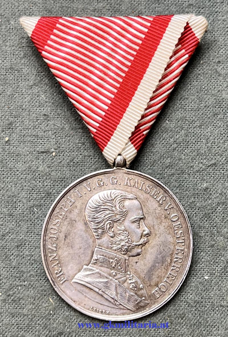 k.u.k. Tapferkeitsmedaille Silber 1. Klasse Kaiser Franz Josef I.