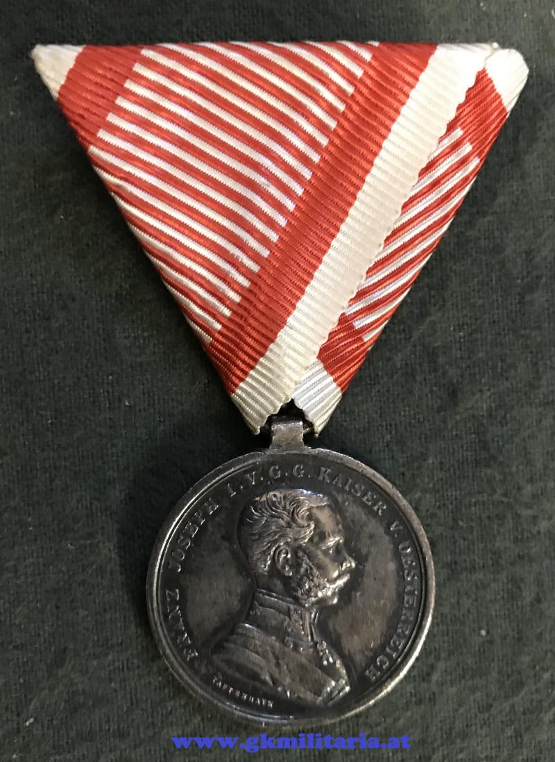 k.u.k. Silberne Tapferkeitsmedaille 2. Klasse Kaiser Franz Josef I.