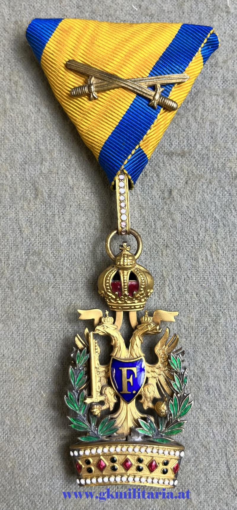 k.u.k. Orden der Eisernen Krone III. Klasse mit KD