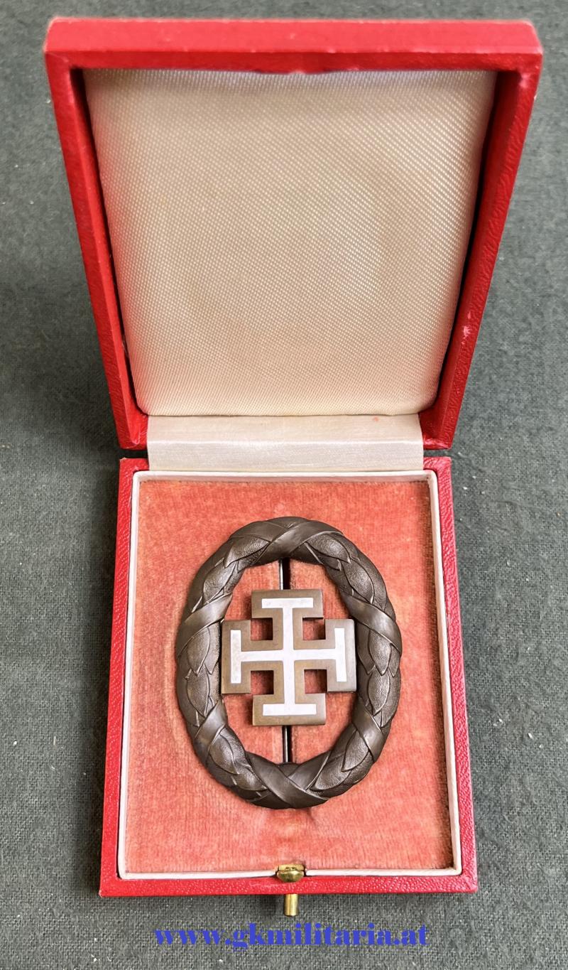 Bronzenes Ehrenzeichen der Vaterländischen Front 2. Klasse im Original Etui!