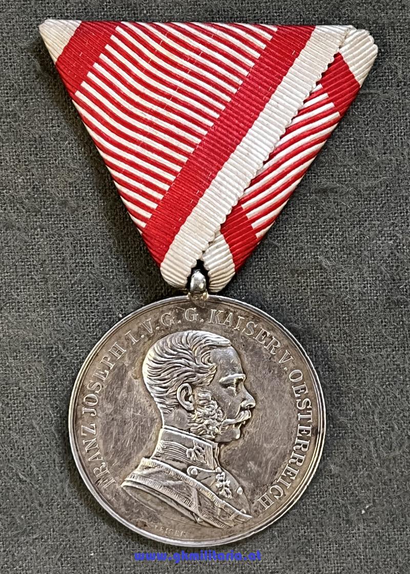 k.u.k. Silberne Tapferkeitsmedaille 1. Klasse Kaiser Franz Josef I.