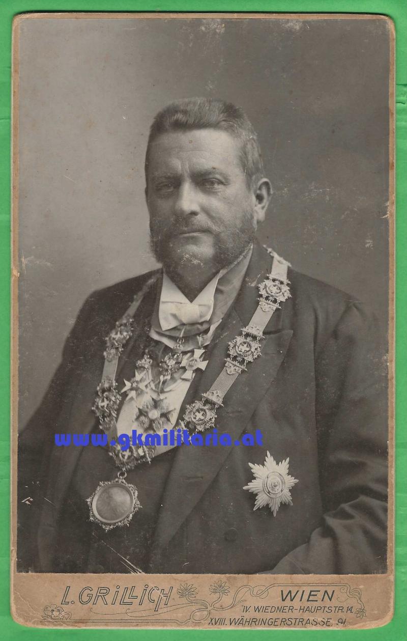 k.u.k. Portrait Bürgermeister/Vizebürgermeister von Wien - Josef Strobach