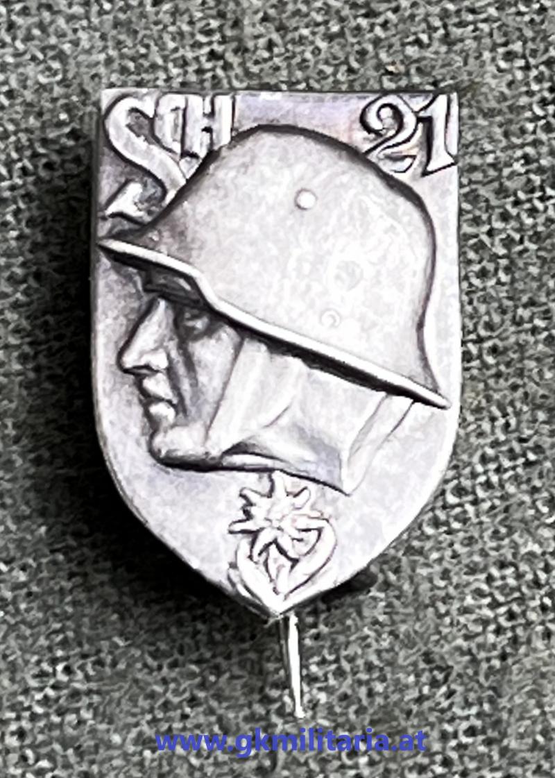 k.u.k. Kappenabzeichen Schützen-Regiment Nr. 21 