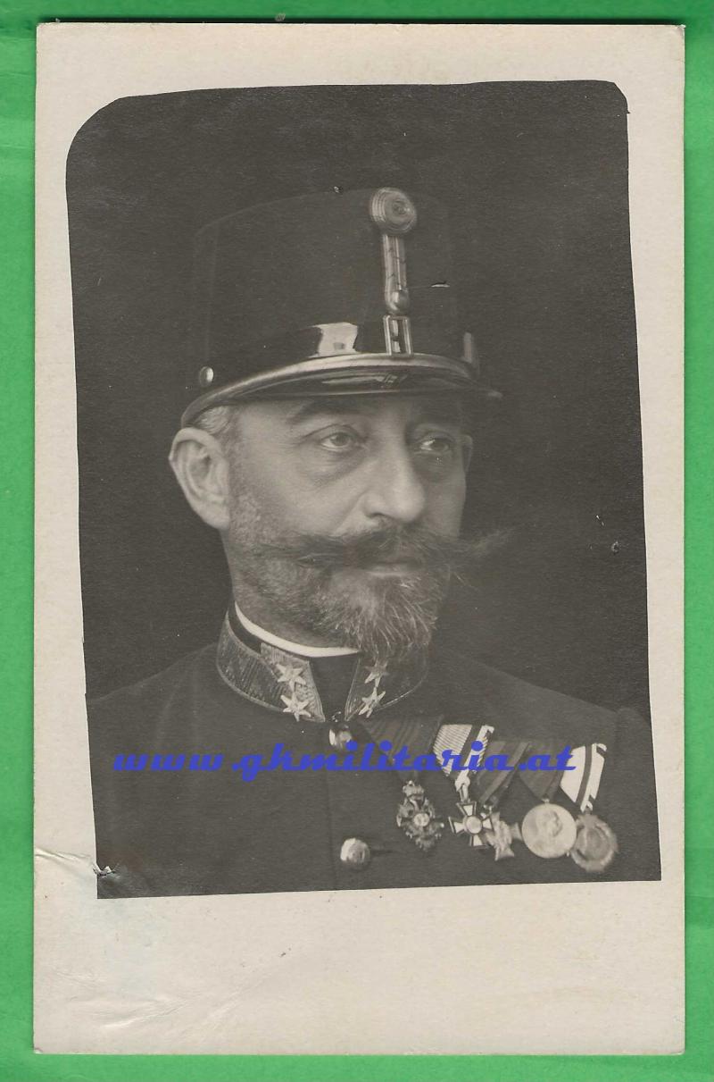 Portrait kuk Oberstleutnant mit Franz Josef-Orden usw. !
