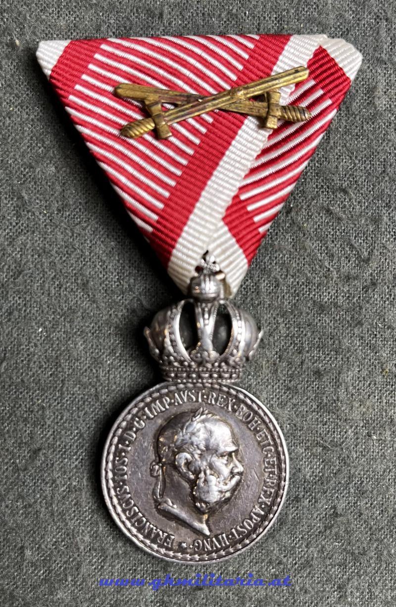 k.u.k. Silberne Militärverdienstmedaille Kaiser Franz Josef I. - SILBER!