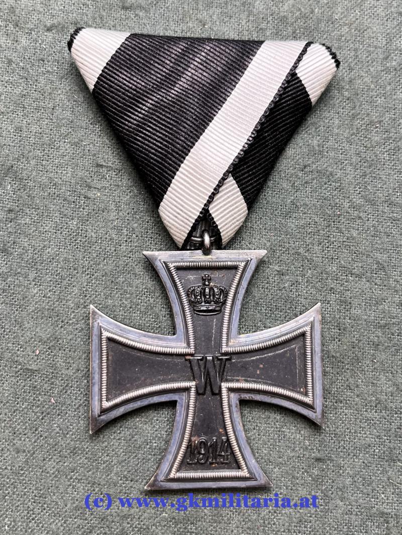 Eisernes Kreuz 2. Klasse 1914 Emil Wiechmann Österreichische Trageweise