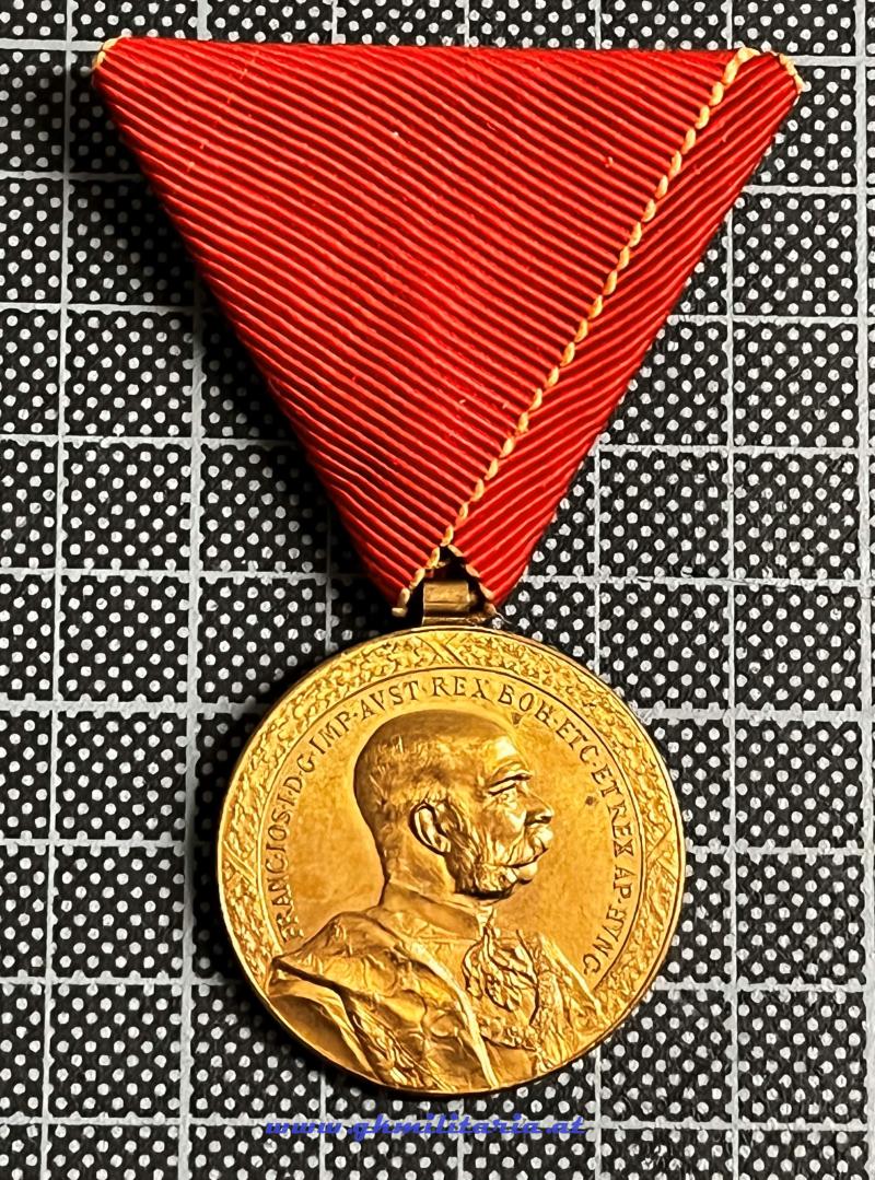 k.u.k. Ehrenmedaille für 40 Jahre treue Dienste!