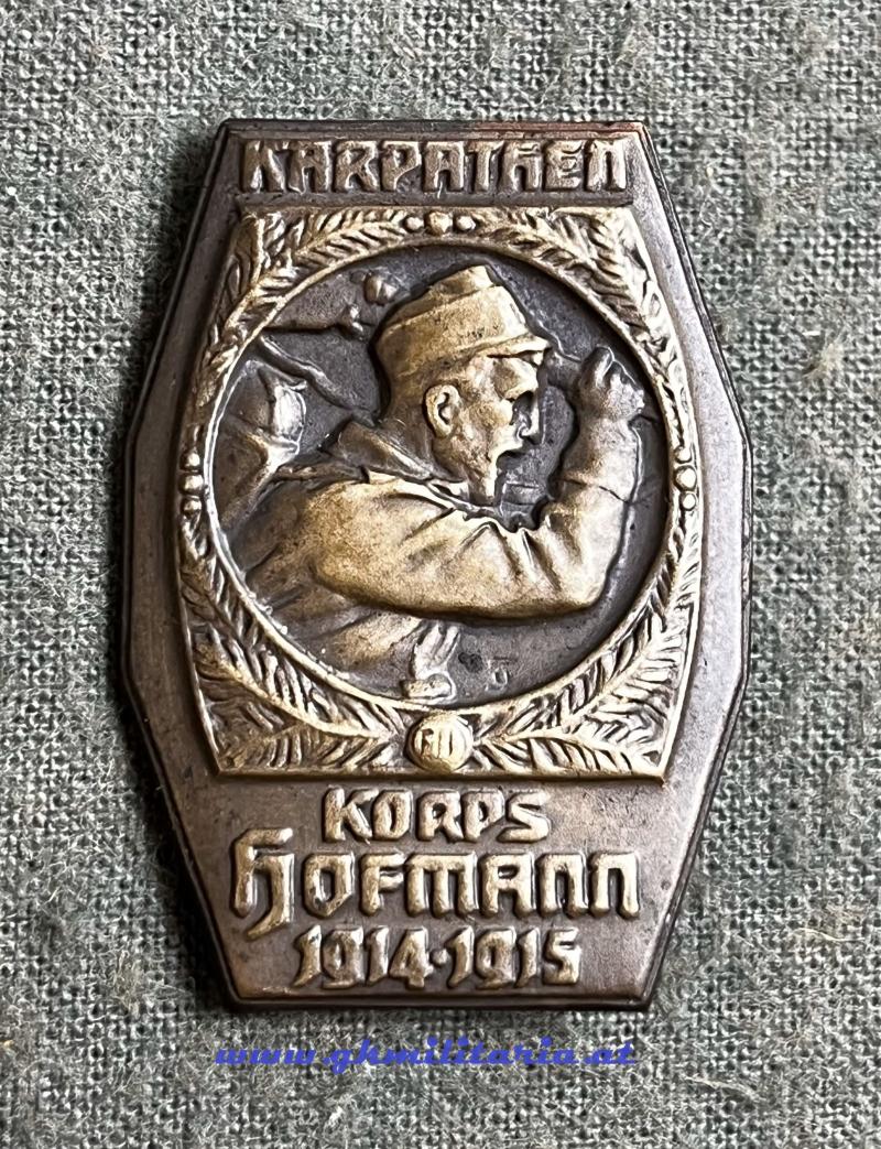 kuk Kappenabzeichen - Korps Hoffmann 1914/15 - Karpathen!!