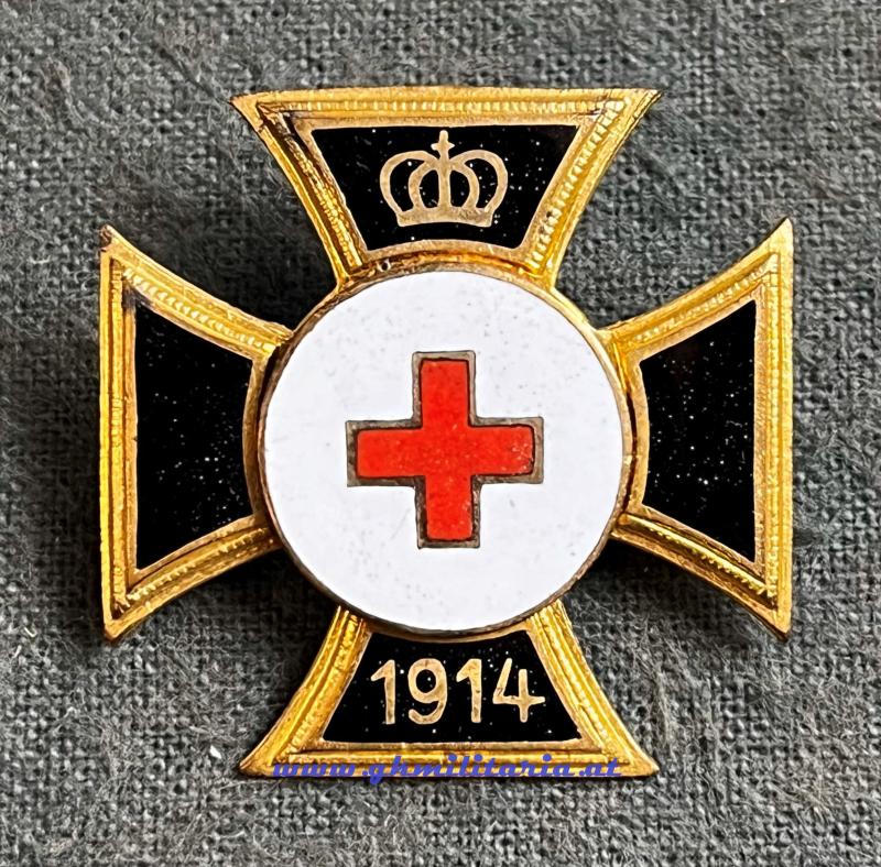 k.u.k. Abzeichen Rotes Kreuz 1914 !