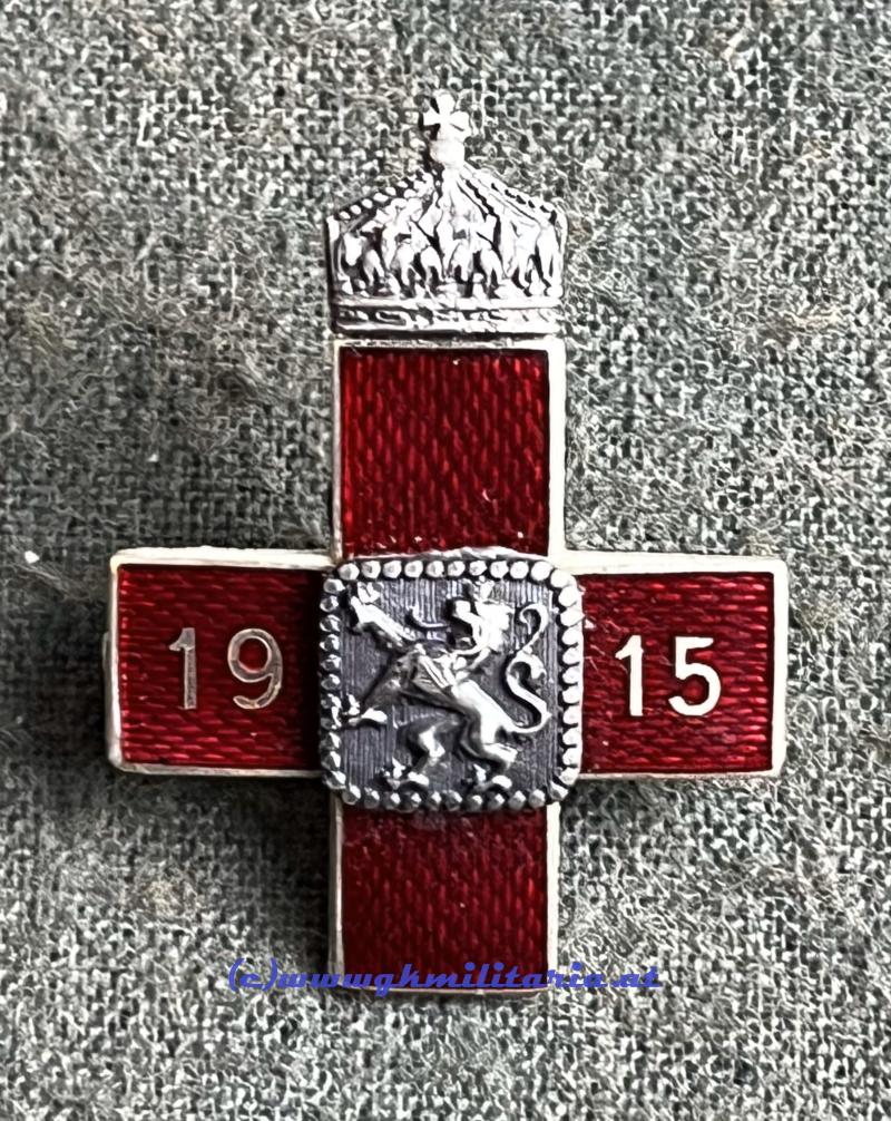 k.u.k. patriotisches Abzeichen Bulgarisches Rotes Kreuz 1915 !!