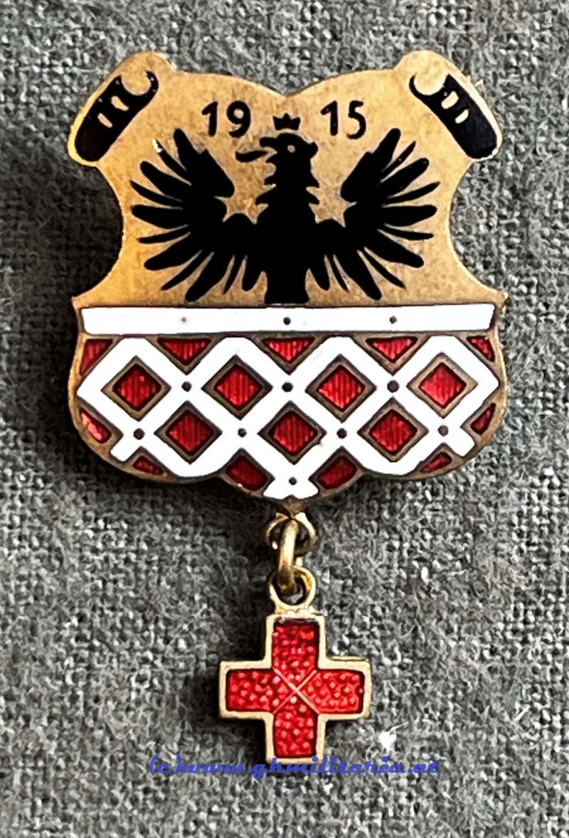 k.u.k. Patriotisches Abzeichen Rotes Kreuz - Egerländer!