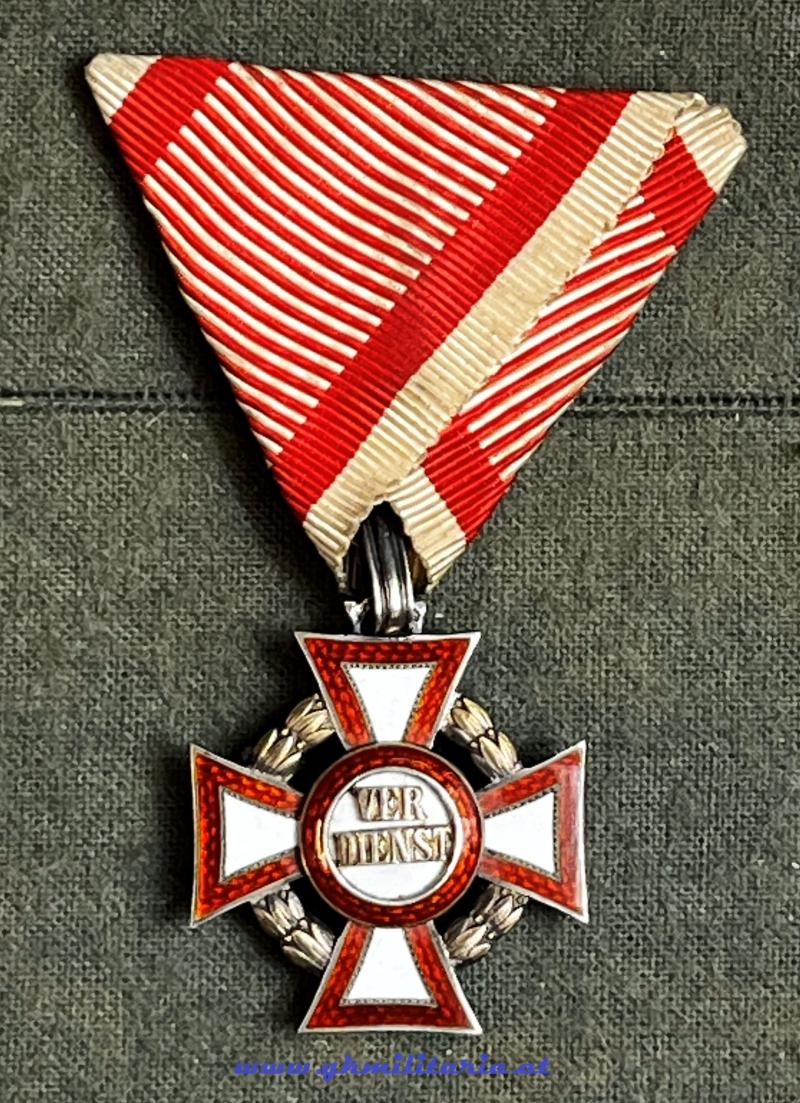 k.u.k. Militärverdienstkreuz 3. Klasse mit KD ! - MINT!