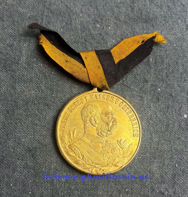 k.u.k. Medaille Kaiser Franz Josef I. - Jubiläumsschießen 1898/5. Österr. Bundesschießen !!